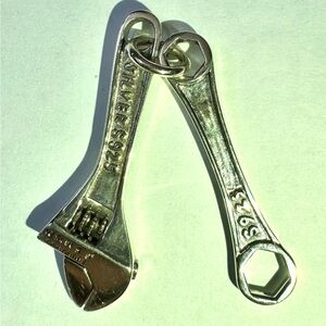 S925 Sterling Silver Wrench Pendant